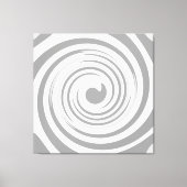 Gemuteerde moderne cirkels in grijze canvas afdruk (Voorkant)