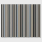 Gemuteerde moderne stripes cadeaupapier (Vlak)