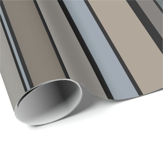 Gemuteerde moderne stripes cadeaupapier (Rol Hoek)