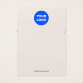 Gemuteerde roze voeg Logo-Ketting-racelet display Visitekaartje (Voorkant)