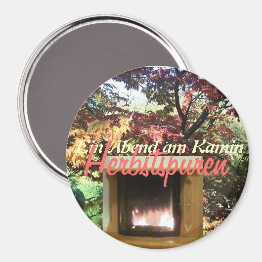 Gemütlicher Abend am Kamin Magneet (Voorkant / Achterkant)