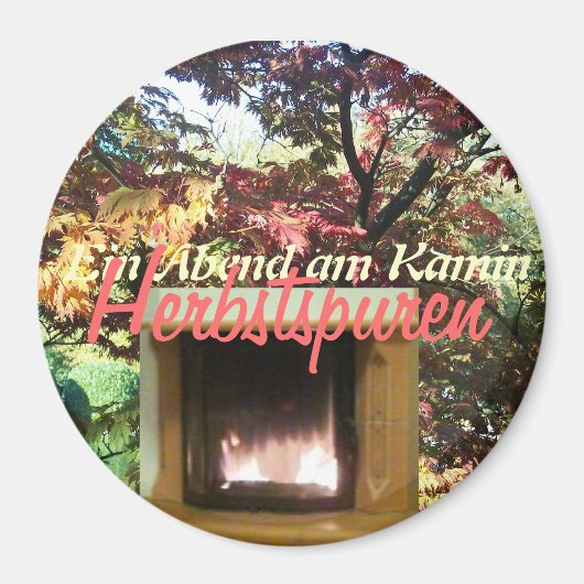 Gemütlicher Abend am Kamin Magneet (Voorkant)