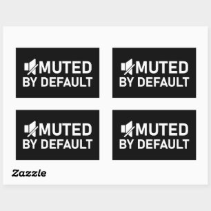 Gemutst door standaard minimalistisch T-shirt - Au Rechthoekige Sticker