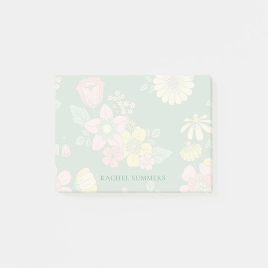 Gemutte moderne Boho Bloemen Kleurrijk Post-it® Notes (Voorkant)