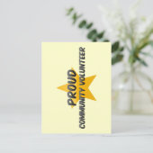 Gemuurde vrijwilliger briefkaart (Staand voorkant)