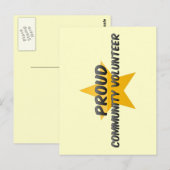 Gemuurde vrijwilliger briefkaart (Voorkant / Achterkant)