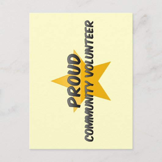 Gemuurde vrijwilliger briefkaart (Voorkant)