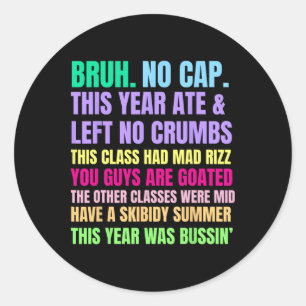 Gen A Slang Leraren Gelukkige Laatste Schooldag 20 Ronde Sticker