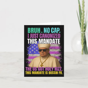 Gen A Slang Trump als paus van de Vaticaanse Kerk Kaart