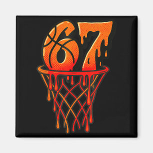 Gen Alpha Slaang Kids 67 Basketbal Ijs Drip Magneet