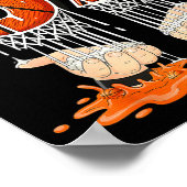 Gen Alpha Slang Kids 67 Basketball Ice Cream Drip  Poster (Hoek)