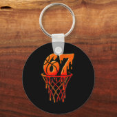 Gen Alpha Slang Kids 67 Basketball Ice Cream Drip  Sleutelhanger (Voorkant)