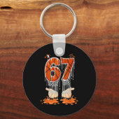 Gen Alpha Slang Kids 67 Basketball Ice Cream Drip  Sleutelhanger (Voorkant)