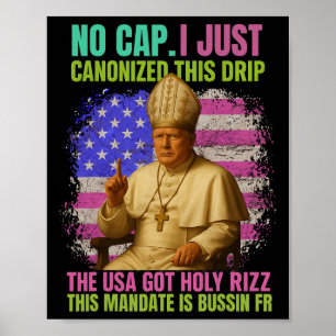 Gen Alpha-slang noemt Trump paus van de Republikei Poster