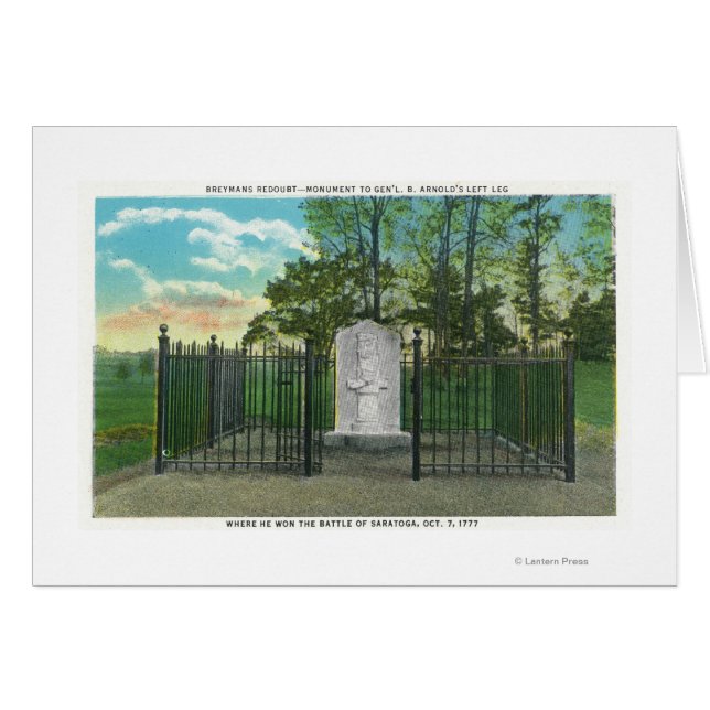 Gen. Benedict Arnold's linkerpoot monument (Voorkant Horizontaal)