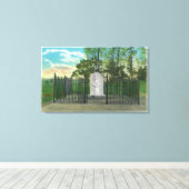 Gen. Benedict Arnold's linkerpoot monument Canvas Afdruk (Insitu (Houten vloer))