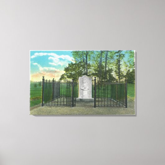 Gen. Benedict Arnold's linkerpoot monument Canvas Afdruk (Voorkant)