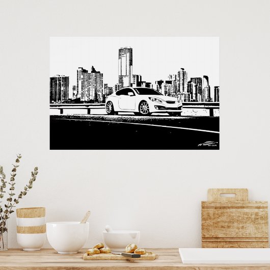 Gen. Coupe City Scape Poster (Keuken)