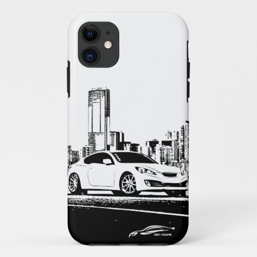 Gen Coupe met City Backdrop Case-Mate iPhone Case (Achterkant)