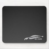 Gen. Coupe White Silhouette Logo Muismat (Voorkant)