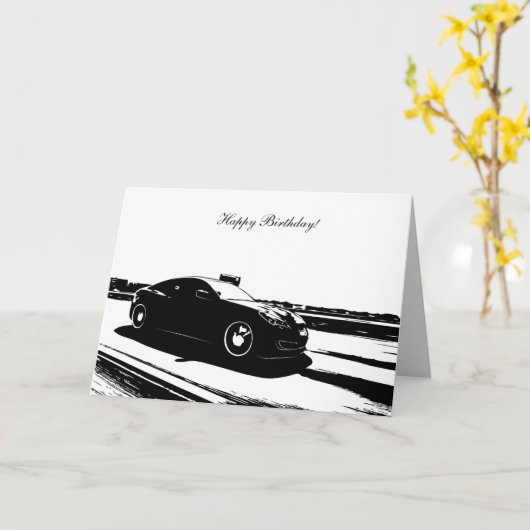 Gen het Rolling schot van de Coupé - de Auto Kaart (Gele Bloem)