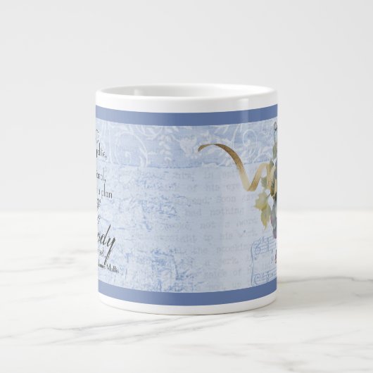 Gen. James Mattis "Wees beleefd..." w/ Floral Acci Grote Koffiekop (Voorkant)