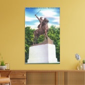 Gen. John Stark Statue Uitzicht Canvas Afdruk (Insitu (Woonkamer))