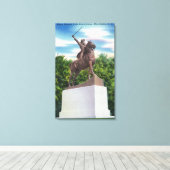 Gen. John Stark Statue Uitzicht Canvas Afdruk (Insitu (Houten vloer))