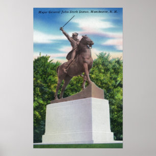 Gen. John Stark Statue Uitzicht Poster