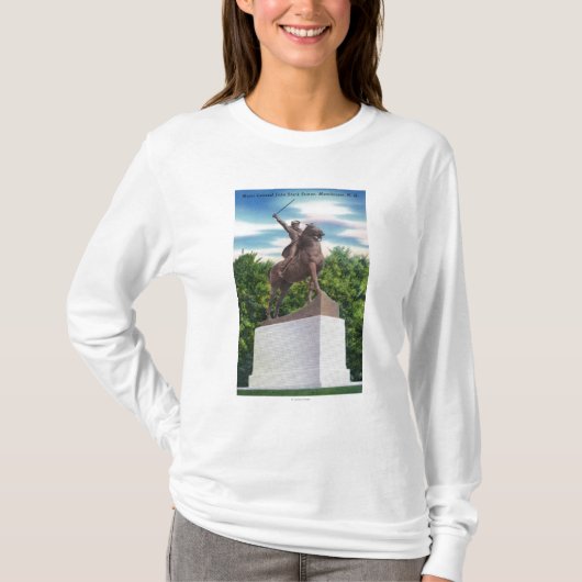 Gen. John Stark Statue Uitzicht T-shirt (Voorkant)
