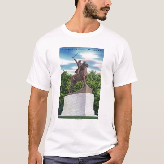 Gen. John Stark Statue Uitzicht T-shirt (Voorkant)