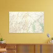 Gen. kaart I Canvas Afdruk (Insitu (Woonkamer))