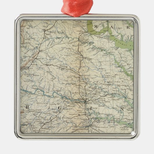 Gen. kaart II Metalen Ornament (Voorkant)