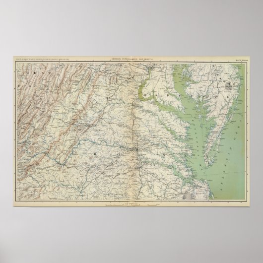 Gen. kaart II Poster (Voorkant)