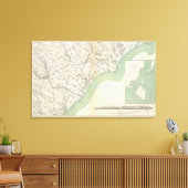 Gen. kaart IV Canvas Afdruk (Insitu (Woonkamer))