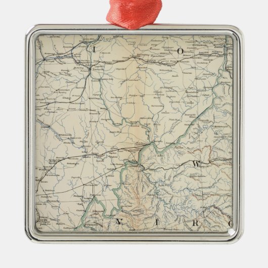 Gen. kaart V Metalen Ornament (Voorkant)