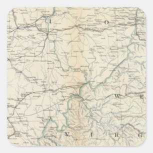 Gen. kaart V Vierkante Sticker