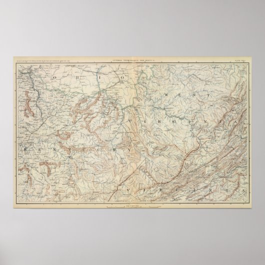 Gen. kaart VI Poster (Voorkant)