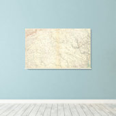 Gen. kaart VIII Canvas Afdruk (Insitu (Houten vloer))