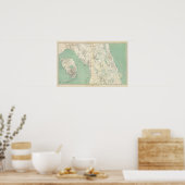 Gen. kaart XI Poster (Keuken)