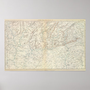 Gen. kaart XIII Poster