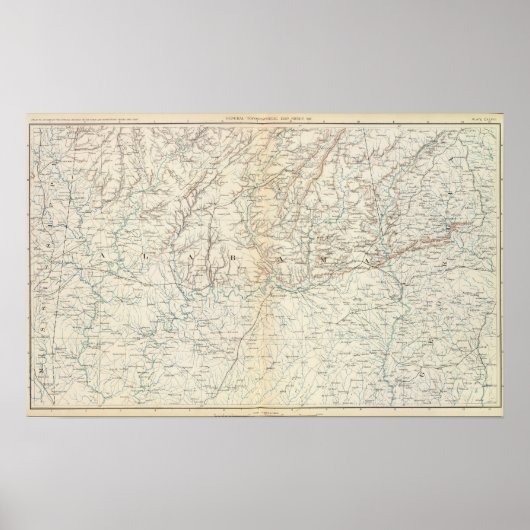 Gen. kaart XIII Poster (Voorkant)