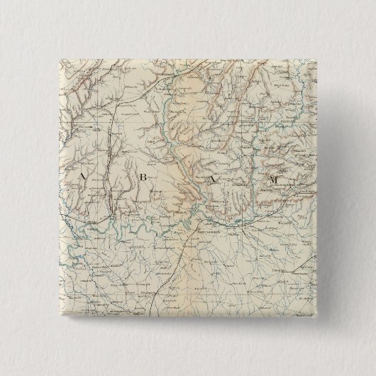 Gen. kaart XIII Vierkante Button 5,1 Cm (Voorkant)