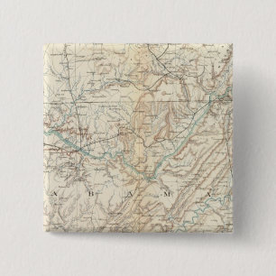 Gen. kaart XIV Vierkante Button 5,1 Cm