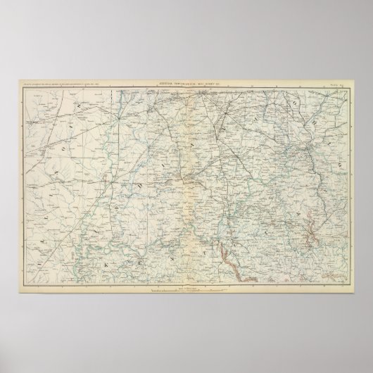 Gen. kaart XVI Poster (Voorkant)