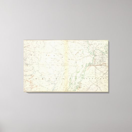 Gen. kaart XVIII Canvas Afdruk (Voorkant)