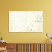 Gen. kaart XVIII Canvas Afdruk (Insitu (Woonkamer))