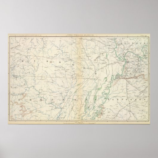 Gen. kaart XVIII Poster (Voorkant)