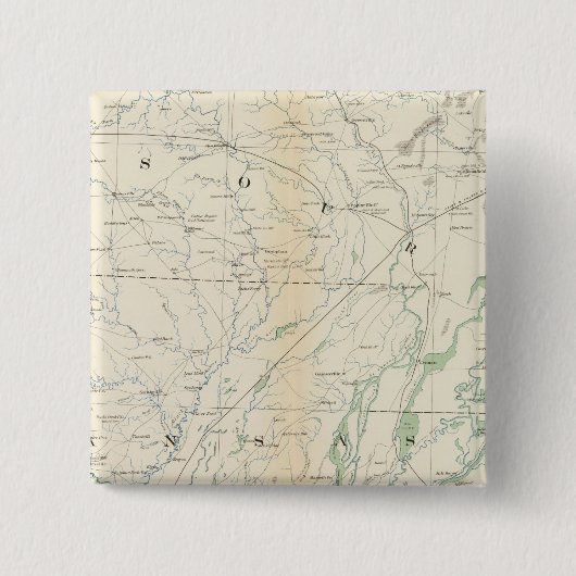 Gen. kaart XVIII Vierkante Button 5,1 Cm (Voorkant)