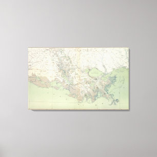 Gen-kaart XXI Canvas Afdruk